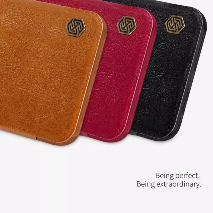 Чехол книжка Nillkin Qin для Xiaomi Poco M4 5G / Redmi Note 11R Brown (Коричневый)
