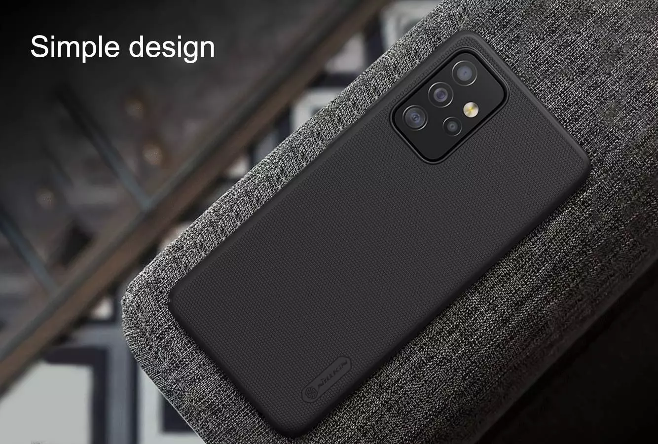 Противоударный чехол бампер Nillkin Super Frosted Shield для Samsung Galaxy A53 5G Blue (Синий)