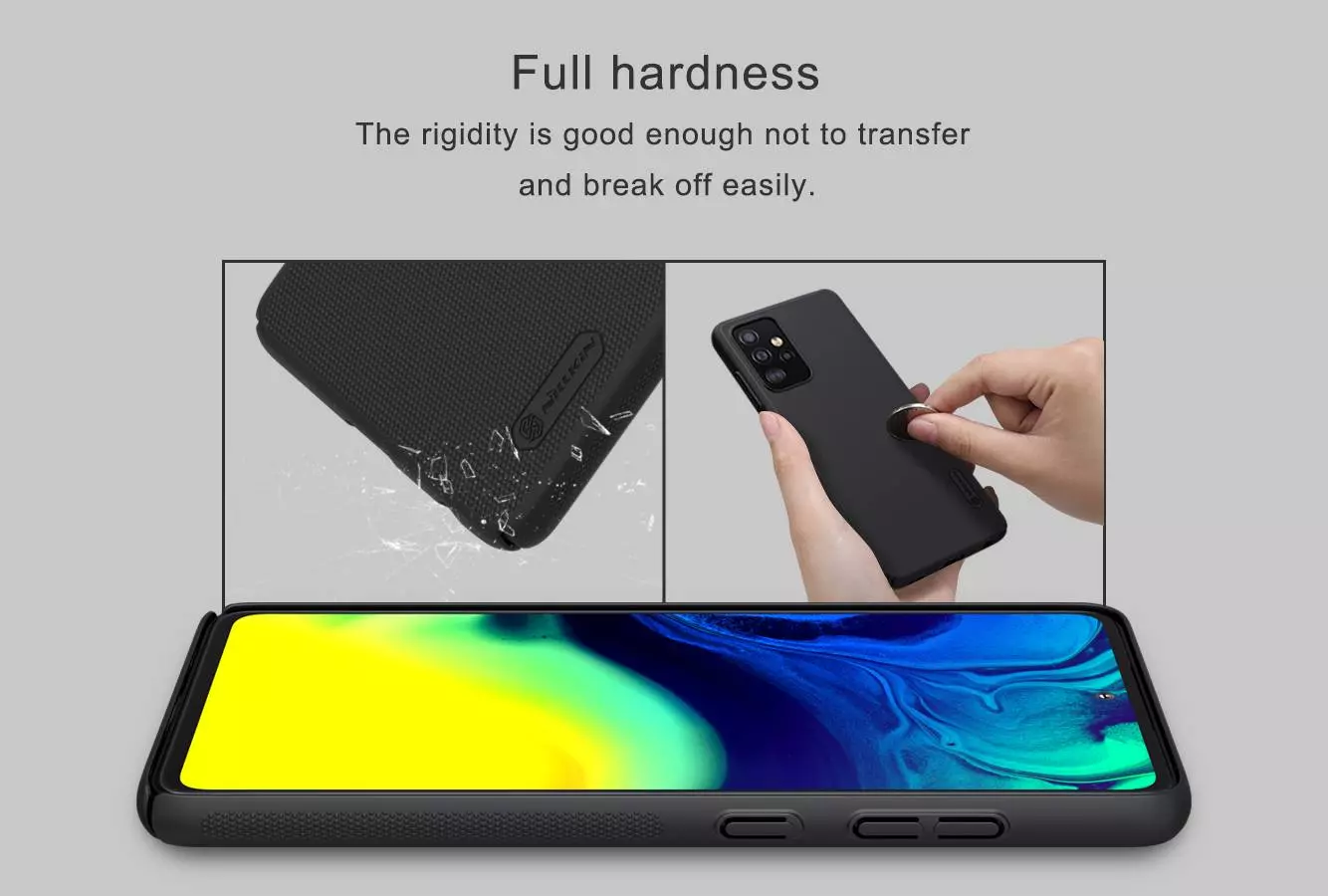 Противоударный чехол бампер Nillkin Super Frosted Shield для Samsung Galaxy A53 5G Blue (Синий)
