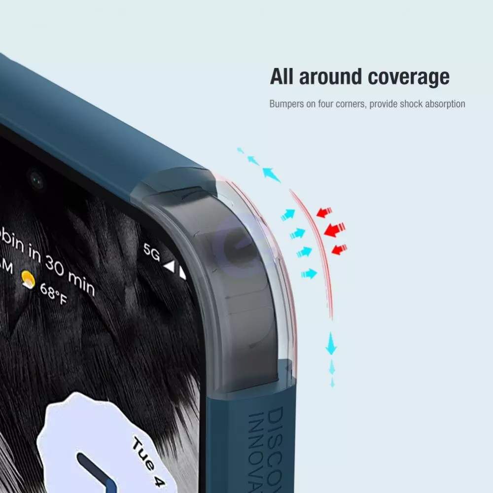 Протиударний чохол бампер Nillkin Super Frosted Shield Pro для Google Pixel 7 Red (Червоний)