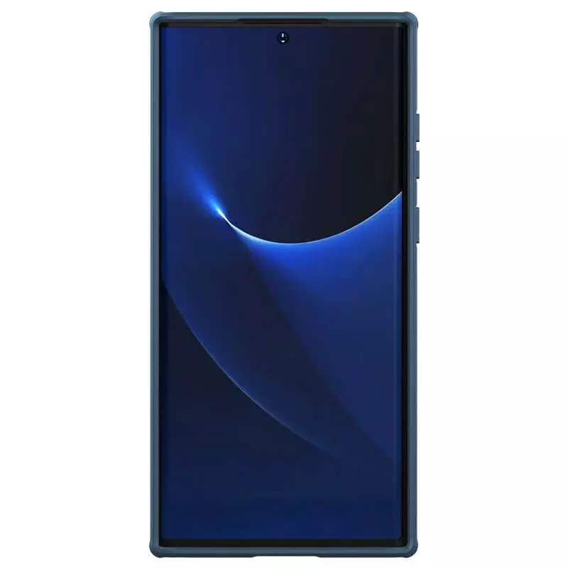 Противоударный чехол бампер Nillkin Super Frosted Shield Pro для Samsung Galaxy S23 Ultra Blue (Синий)