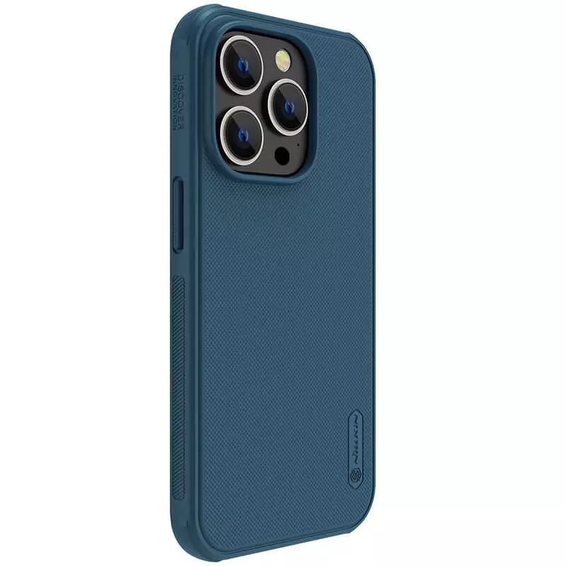 Протиударний чохол бампер Nillkin Super Frosted Shield Pro для iPhone 14 Pro Blue (Синій)