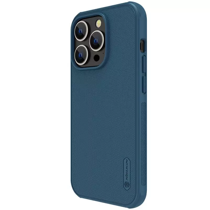 Протиударний чохол бампер Nillkin Super Frosted Shield Pro для iPhone 14 Pro Blue (Синій)