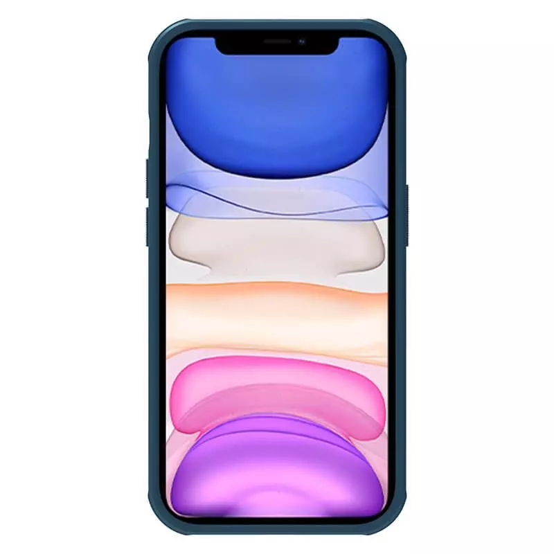 Противоударный чехол бампер Nillkin Super Frosted Shield Pro для iPhone 14 Pro Max Blue (Синий)