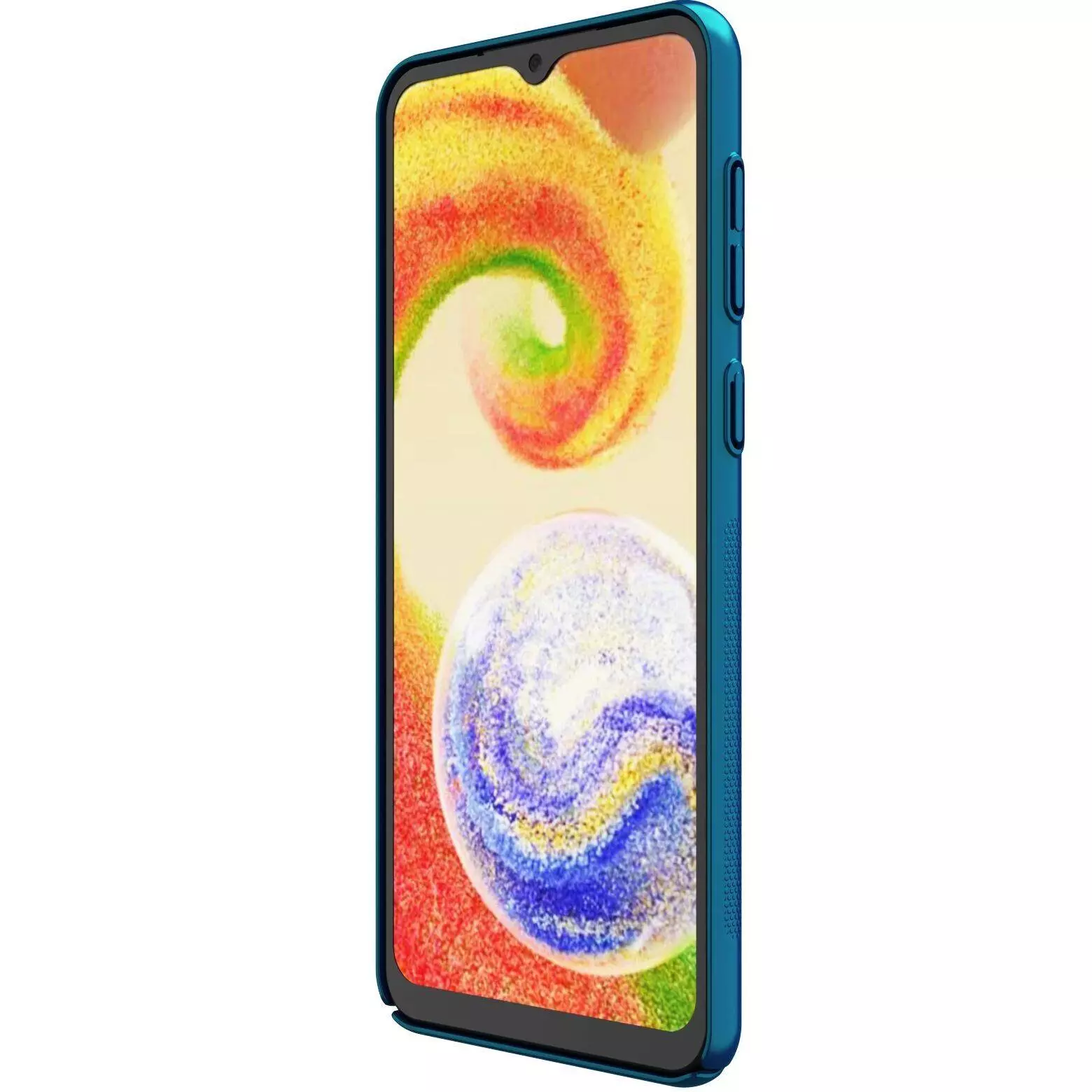 Противоударный чехол бампер Nillkin Super Frosted Shield для Samsung Galaxy A04 Blue (Синий)