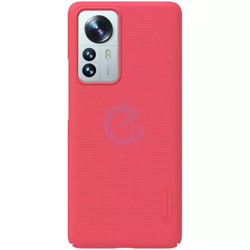 Протиударний чохол бампер Nillkin Super Frosted Shield для Xiaomi 12 Pro / 12S Pro Red (Червоний)