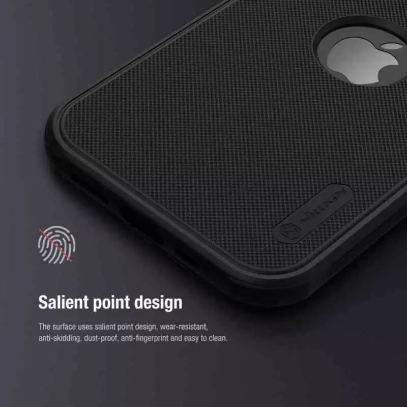 Противоударный чехол бампер Nillkin Super Frosted Shield Pro (с вырезом под бренд) для iPhone 14 Pro Max Black (Черный) Противоударный чехол бампер Nillkin Super Frosted Shield Pro (с вырезом под бренд) для iPhone 14 Pro Max Black (Черный)
