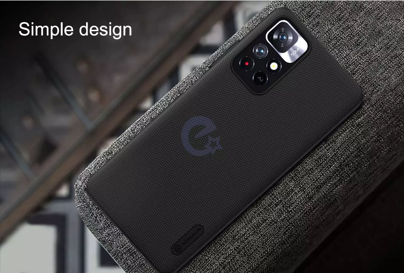 Протиударний чохол бампер Nillkin Super Frosted Shield для Xiaomi Poco M4 Pro Blue (Синій)