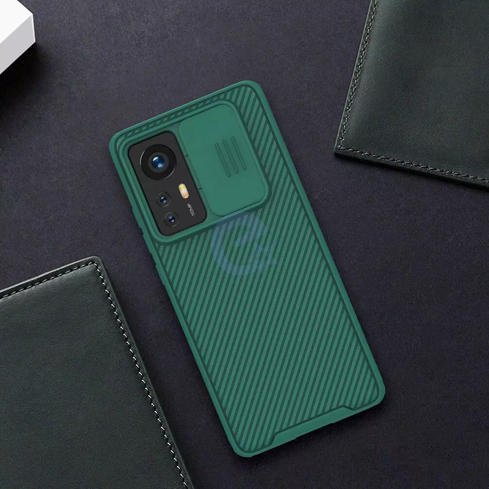 Протиударний чохол бампер Nillkin CamShield Pro (шторка на камеру) для Xiaomi 13 Green (Зелений)