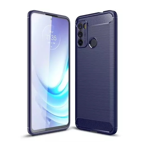 Противоударный чехол бампер для Motorola Moto G60 / Moto G40 Fusion iPaky Carbon Fiber Blue (Синий) Противоударный чехол бампер для Motorola Moto G60 / Moto G40 Fusion iPaky Carbon Fiber Blue (Синий)