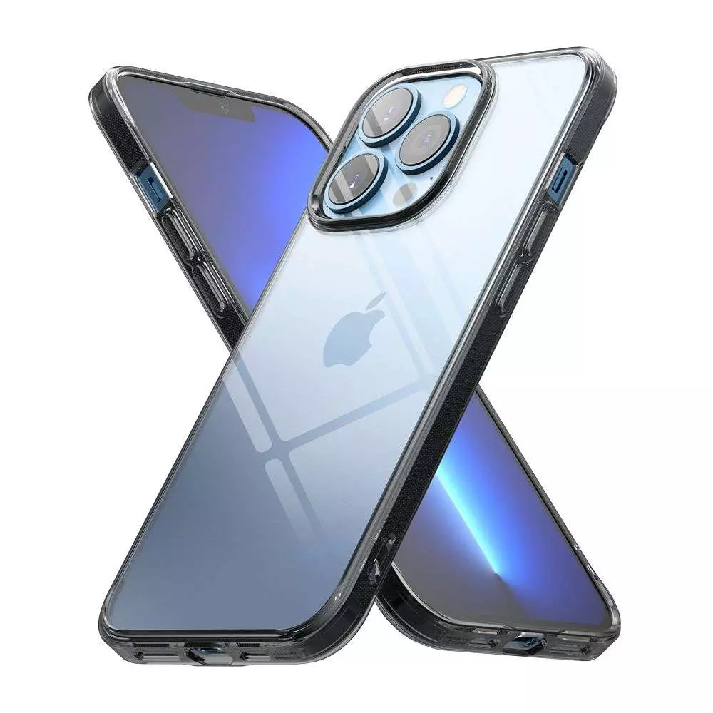 Противоударный чехол бампер Ringke Fusion для iPhone 14 Pro Smoke (Дымчастый)