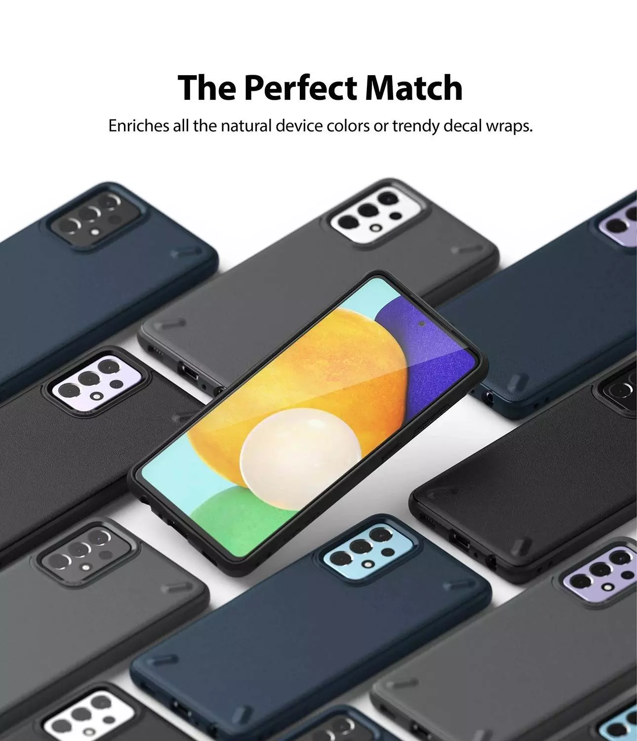 Противоударный чехол бампер Ringke Onyx для Samsung Galaxy A53 5G Dark Blue (Темно Синий)