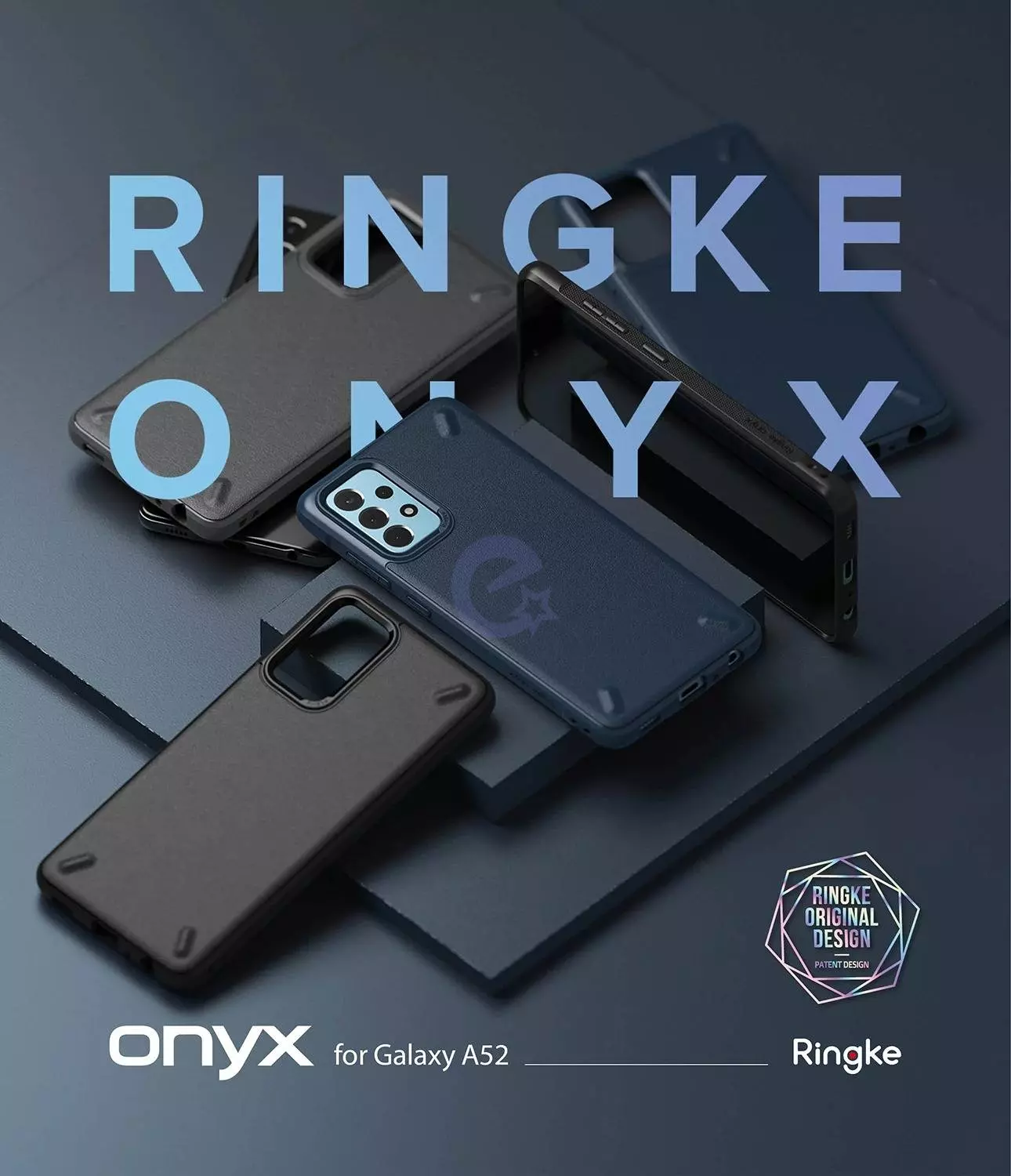 Протиударний чохол бампер Ringke Onyx для Samsung Galaxy A73 5G Dark Grey (Темно Сірий)