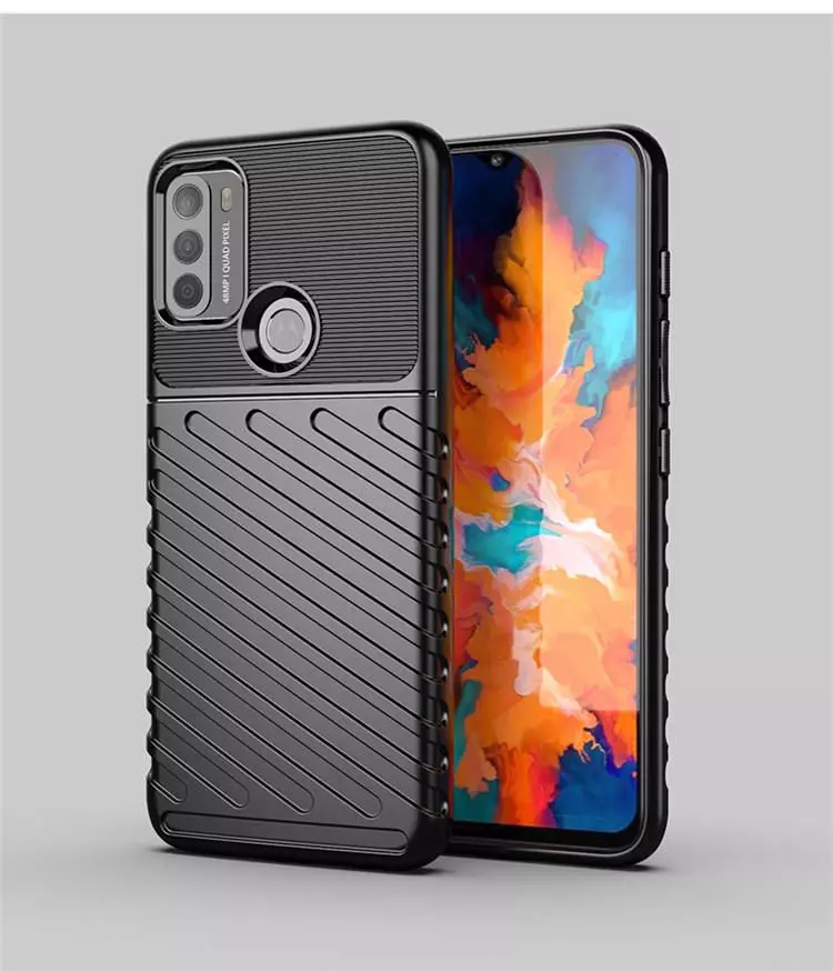 Противоударный чехол бампер для Motorola Moto G42 Anomaly Thunder Black (Черный)