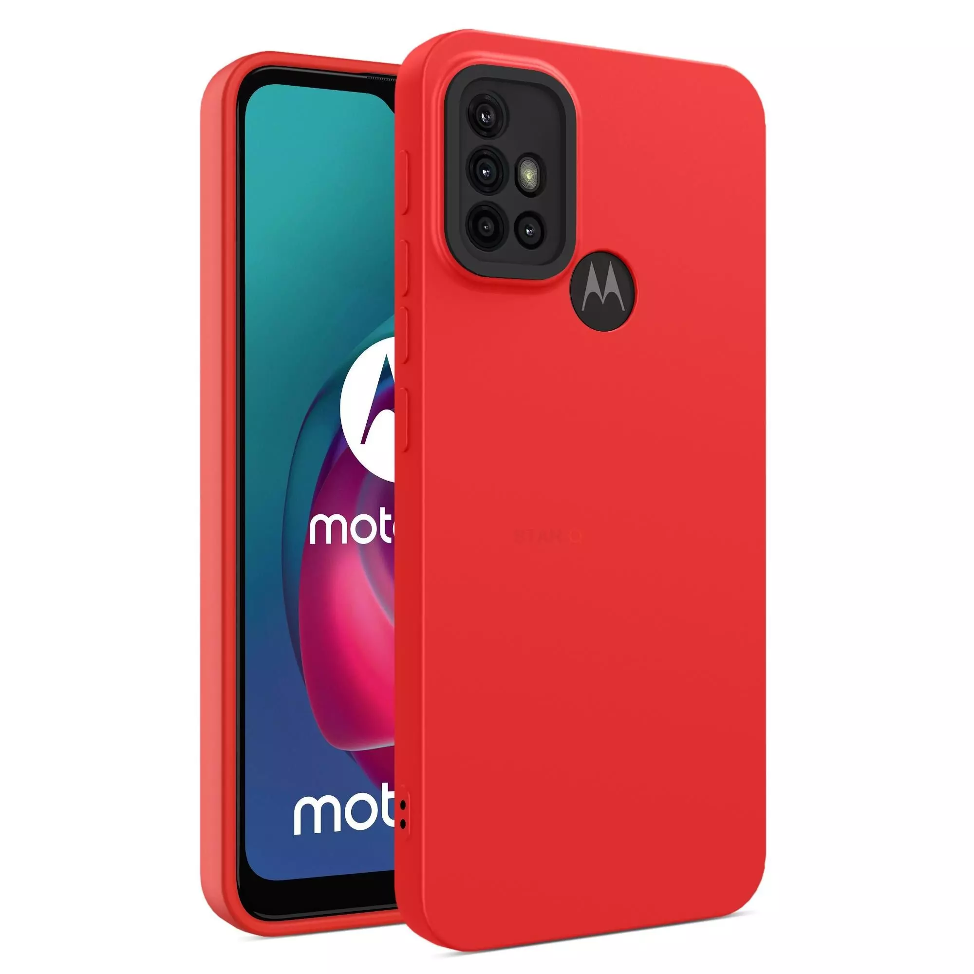 Чохол бампер для Oppo A58 4G Anomaly Silicone (з мікрофіброю) Red (Червоний)