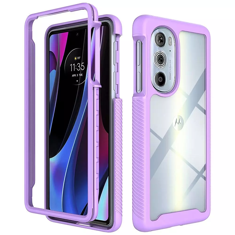Противоударный чехол бампер для Motorola Moto G71 5G Anomaly Hybrid 360 Purple (Пурпурный) Противоударный чехол бампер для Motorola Moto G71 5G Anomaly Hybrid 360 Purple (Пурпурный)