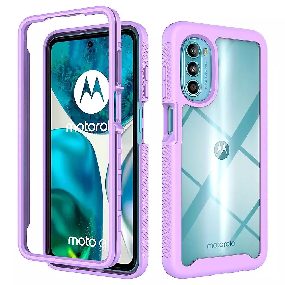 Противоударный чехол бампер для Motorola Moto G51 5G Anomaly Hybrid 360 Purple (Пурпурный) Противоударный чехол бампер для Motorola Moto G51 5G Anomaly Hybrid 360 Purple (Пурпурный)