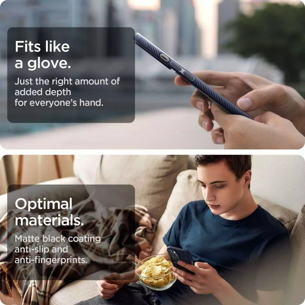 Протиударний чохол бампер Spigen Liquid Air для iPhone 14 Pro Blue (Синій) ACS04958 Протиударний чохол бампер Spigen Liquid Air для iPhone 14 Pro Blue (Синій) ACS04958