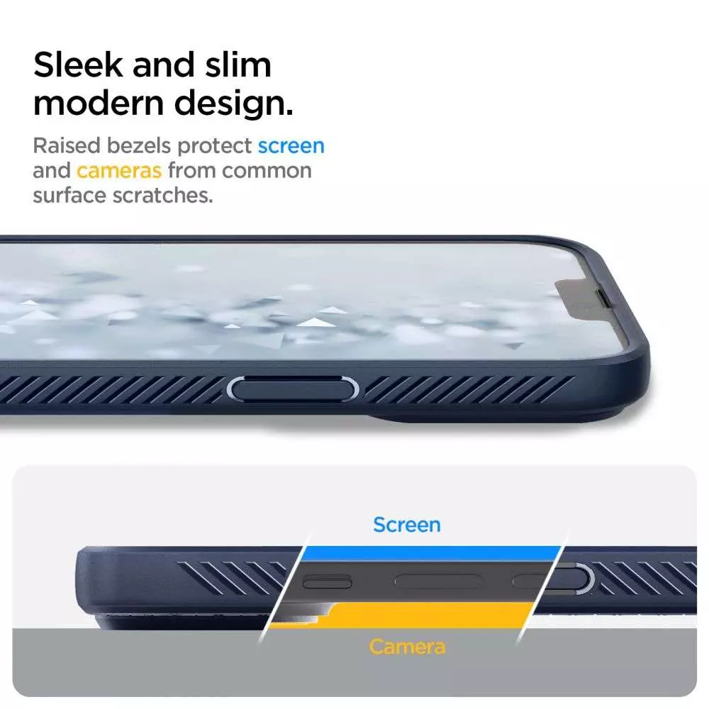 Протиударний чохол бампер Spigen Liquid Air для iPhone 14 Pro Blue (Синій) ACS04958 Протиударний чохол бампер Spigen Liquid Air для iPhone 14 Pro Blue (Синій) ACS04958