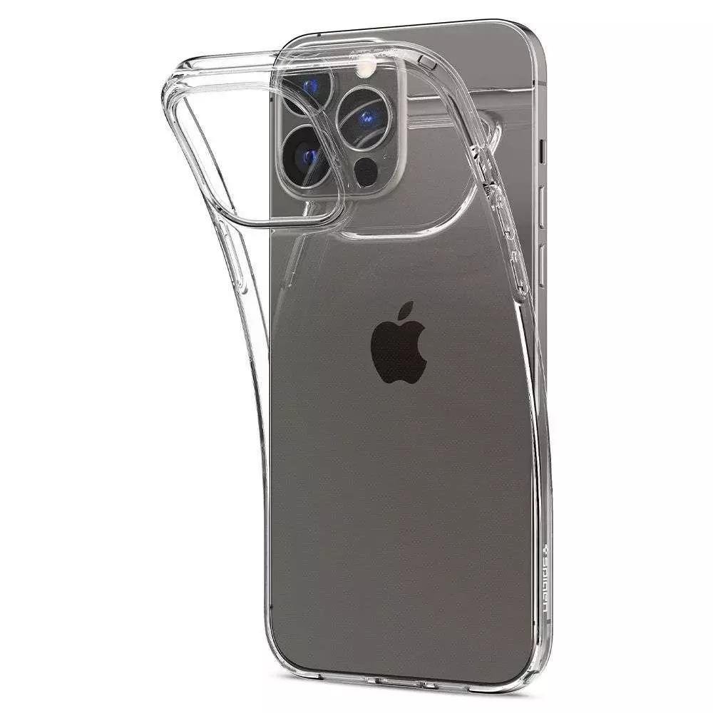 Противоударный чехол бампер Spigen Liquid Crystal для iPhone 14 Pro Crystal Clear (Прозрачный) ACS04953