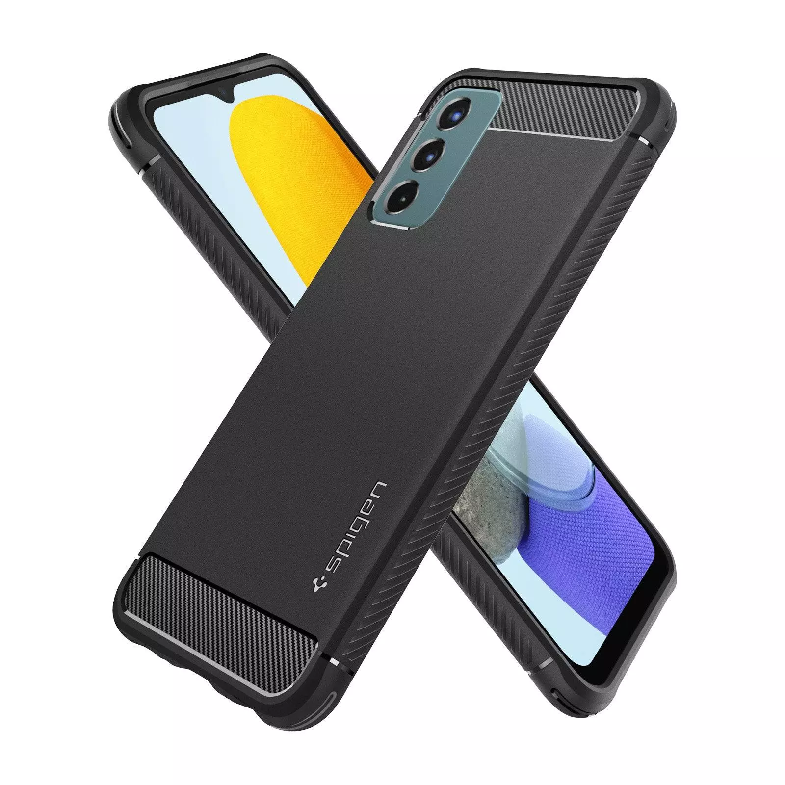 Протиударний чохол бампер Spigen Rugged Armor для Samsung Galaxy M23 / Galaxy M13 Matte Black (Матовий Чорний) ACS04160 Протиударний чохол бампер Spigen Rugged Armor для Samsung Galaxy M23 / Galaxy M13 Matte Black (Матовий Чорний) ACS04160