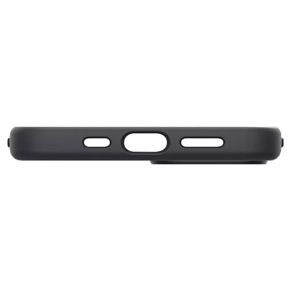 Противоударный чехол бампер Spigen Silicone Fit для iPhone 14 Plus Black (Черный)