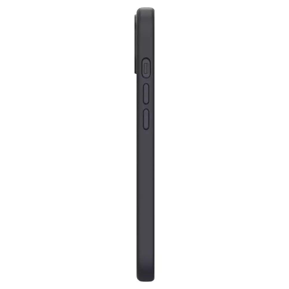 Противоударный чехол бампер Spigen Silicone Fit для iPhone 14 Plus Black (Черный)