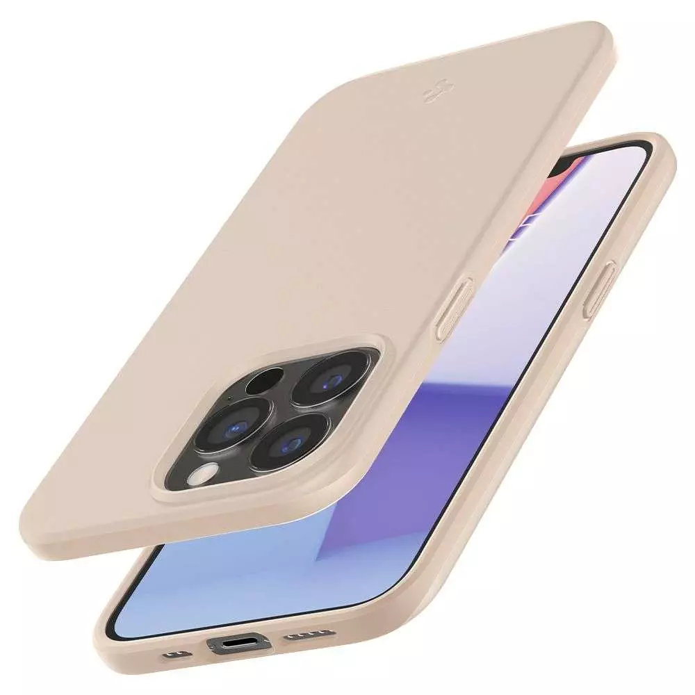 Протиударний чохол бампер Spigen Thin Fit для iPhone 14 Pro Sand Beige (Пісочний Бежевий) ACS04785