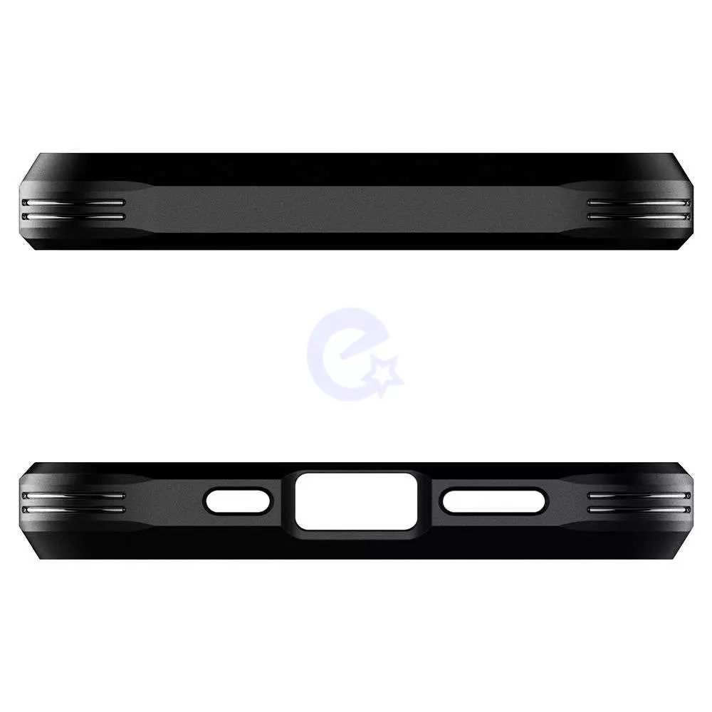 Противоударный чехол бампер Spigen Tough Armor (встроенная подставка) для iPhone 14 Black (Черный) Противоударный чехол бампер Spigen Tough Armor (встроенная подставка) для iPhone 14 Black (Черный)