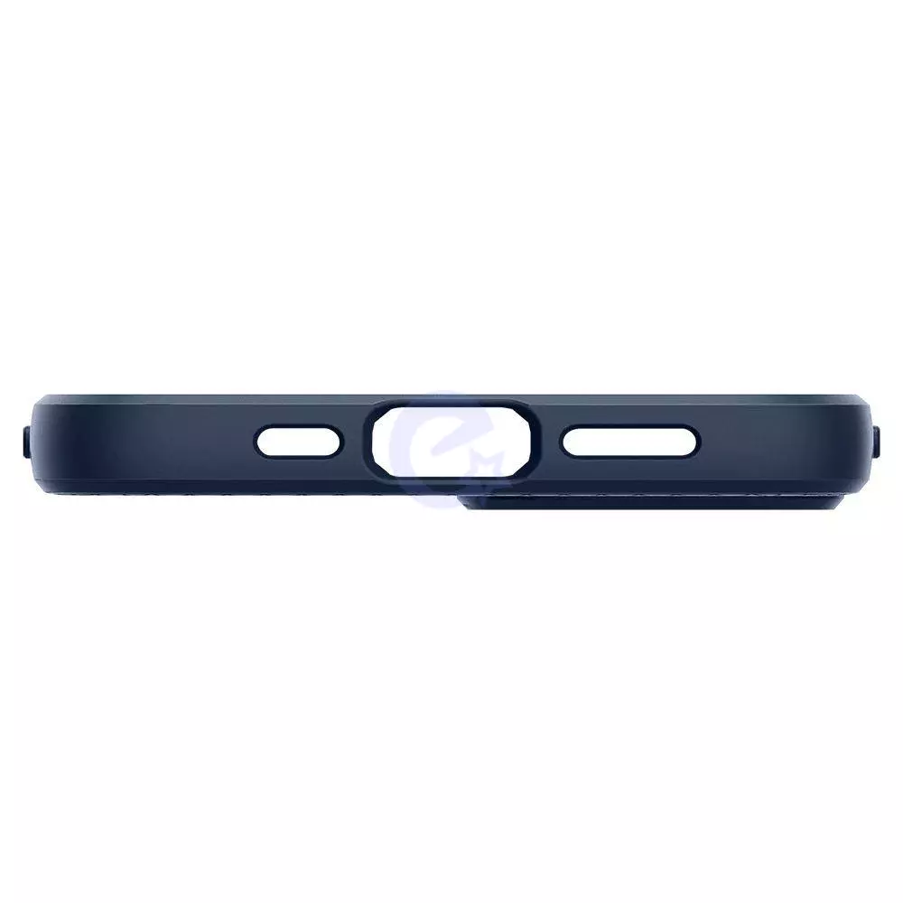 Противоударный чехол бампер Spigen Liquid Air для iPhone 14 Plus Navy Blue (Синий) ACS04892