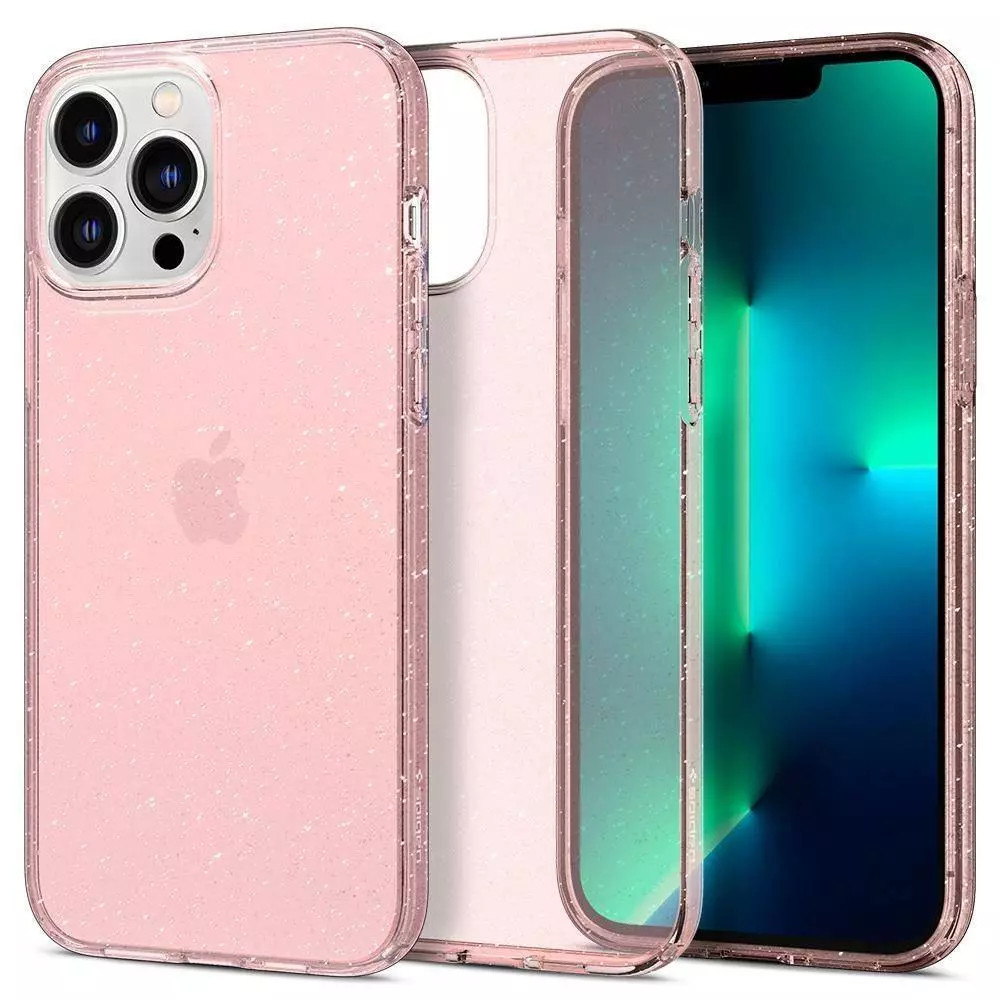 Противоударный чехол бампер Spigen Liquid Crystal Glitter для iPhone 14 Pro Rose Quartz (Розовый Кварц) ACS04955 Противоударный чехол бампер Spigen Liquid Crystal Glitter для iPhone 14 Pro Rose Quartz (Розовый Кварц) ACS04955