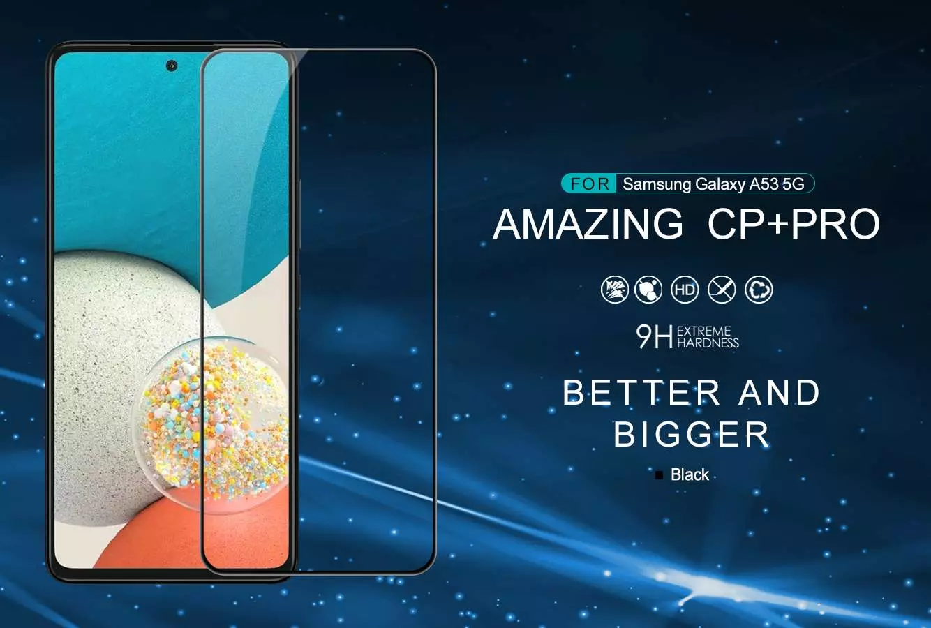 Закаленное защитное стекло Nillkin CP+ PRO для Samsung Galaxy A53 5G Black (Черный)