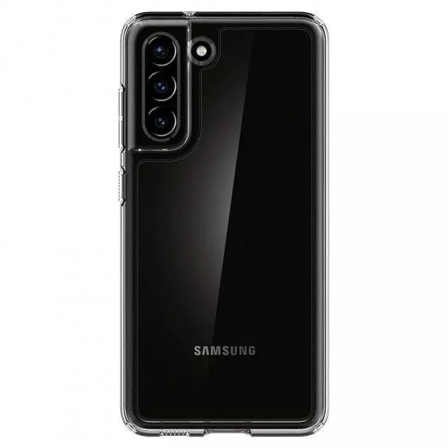 Протиударний чохол бампер Spigen Ultra Hybrid для Samsung Galaxy S21 FE Transparent (Прозорий) ACS03051