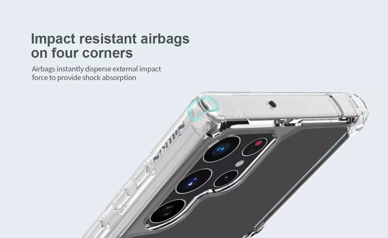 Чехол бампер Nillkin TPU Nature Pro для Samsung Galaxy S22 Ultra Transparent (Прозрачный) Чехол бампер Nillkin TPU Nature Pro для Samsung Galaxy S22 Ultra Transparent (Прозрачный)