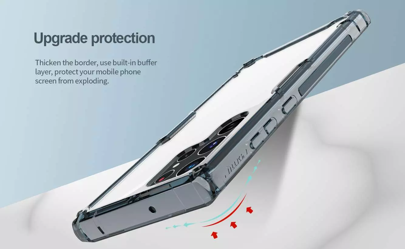 Чехол бампер Nillkin TPU Nature Pro для Samsung Galaxy S22 Ultra Transparent (Прозрачный) Чехол бампер Nillkin TPU Nature Pro для Samsung Galaxy S22 Ultra Transparent (Прозрачный)