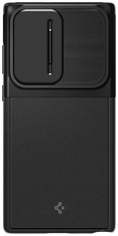 Противоударный чехол бампер Spigen Optik Armor для Samsung Galaxy S22 Ultra Black (Черный) ACS04281