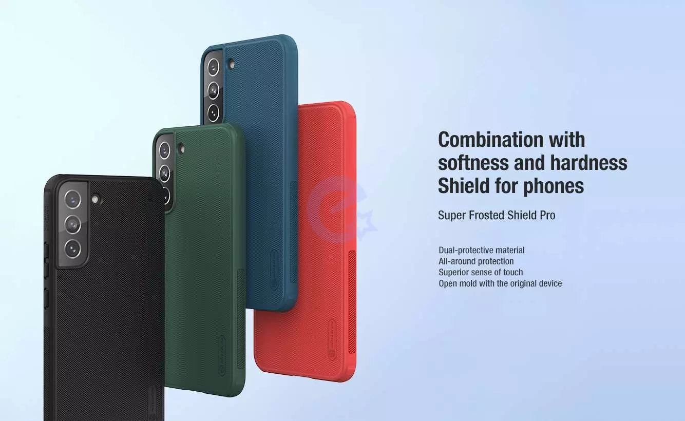 Противоударный чехол бампер Nillkin Super Frosted Shield Pro для Samsung Galaxy S22 Plus Black (Черный)
