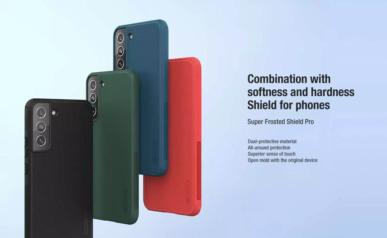 Протиударний чохол бампер Nillkin Super Frosted Shield Pro для Samsung Galaxy S22 Plus Red (Червоний)