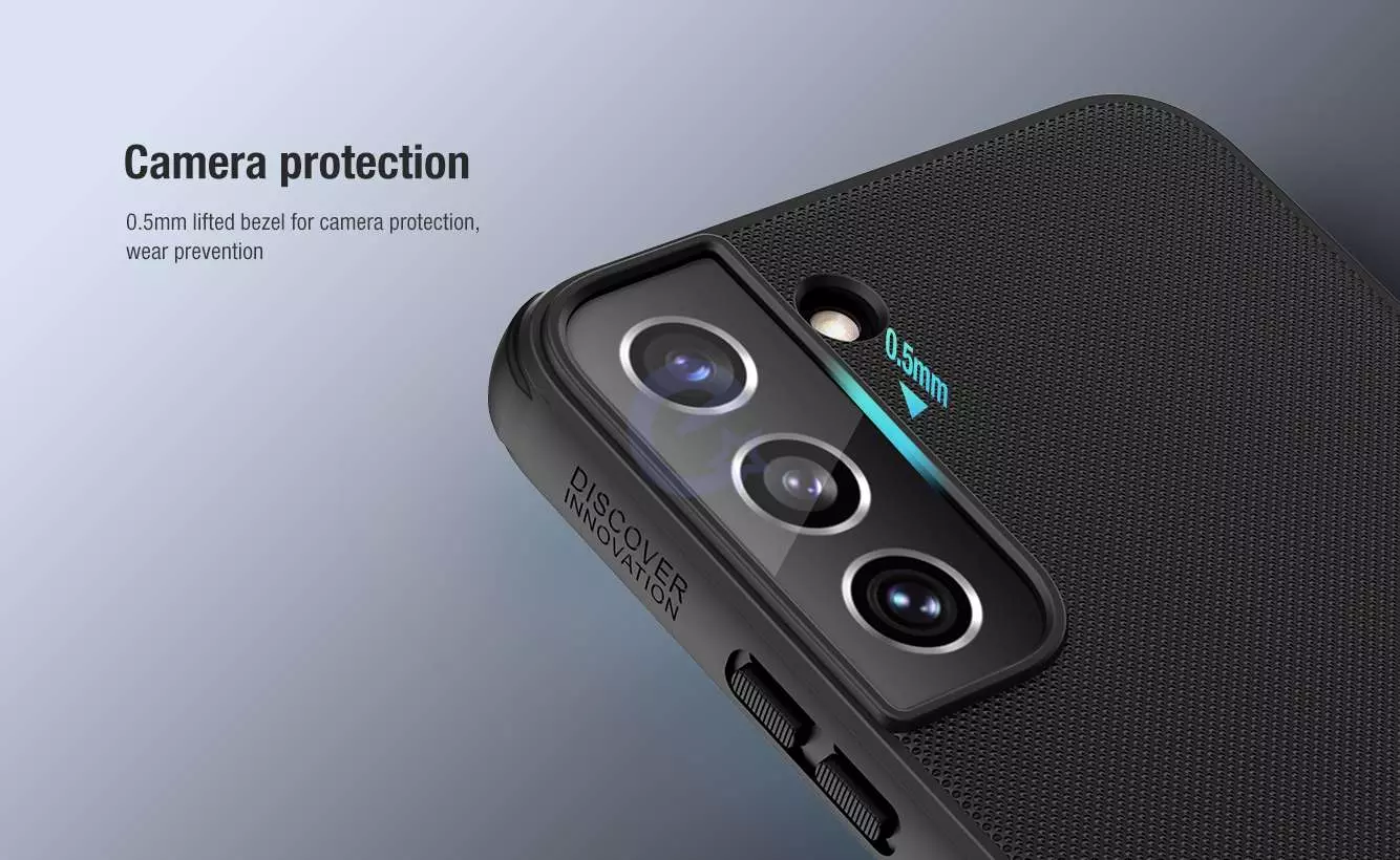Противоударный чехол бампер Nillkin Super Frosted Shield Pro для Samsung Galaxy S22 Plus Black (Черный)