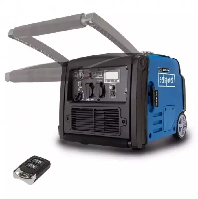 Бензиновий інверторний генератор Scheppach SG3400i 3400 Вт Black/Blue (Чорний/Синій) Бензиновий інверторний генератор Scheppach SG3400i 3400 Вт Black/Blue (Чорний/Синій)