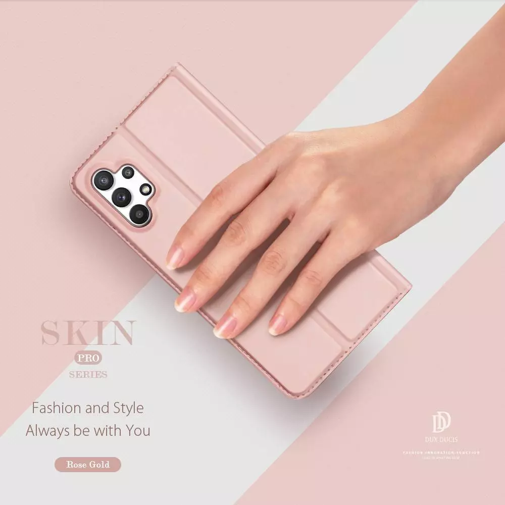 Чохол книжка для Samsung Galaxy A13 Dux Ducis Skin Pro Rose Gold (Рожеве золото) Чохол книжка для Samsung Galaxy A13 Dux Ducis Skin Pro Rose Gold (Рожеве золото)