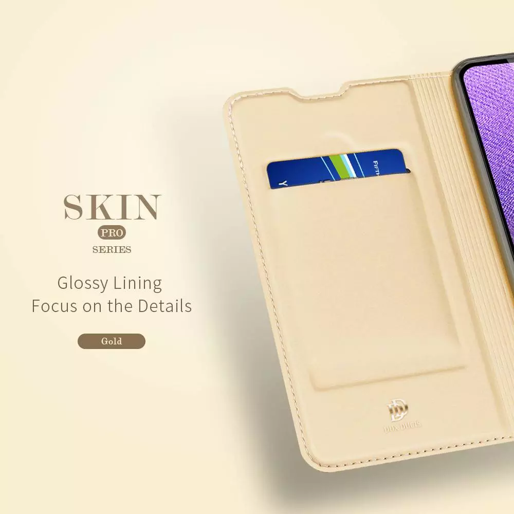 Чохол книжка для Samsung Galaxy A13 Dux Ducis Skin Pro Gold (Золотий)