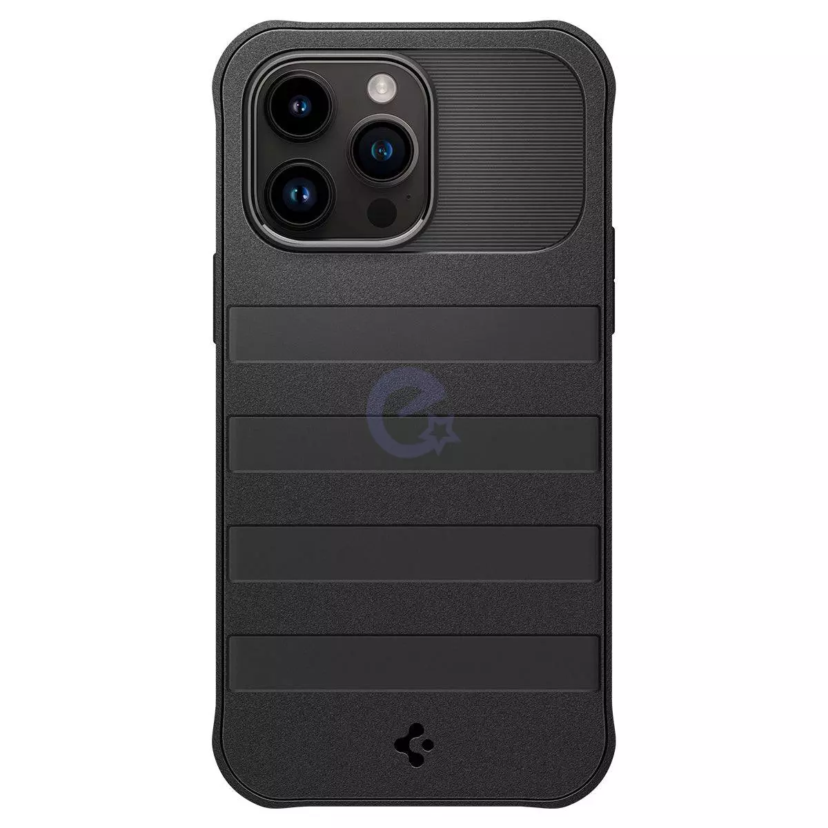 Противоударный чехол бампер Spigen Geo Armor 360 MagSafe для iPhone 14 Pro Max Black (Черный) ACS04852