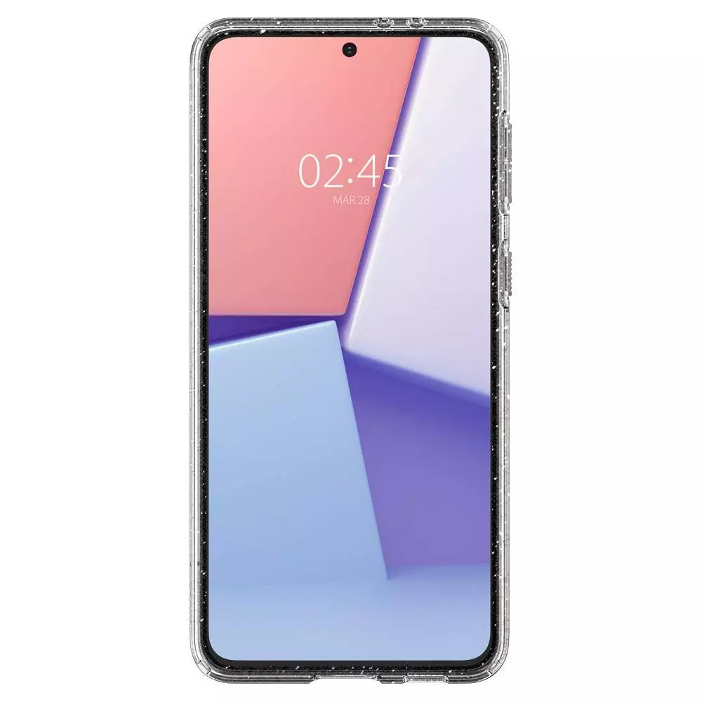 Протиударний чохол бампер Spigen Liquid Crystal Glitter для Samsung Galaxy S22 Ultra Transparent Quartz (Прозорий Кварц) ACS03913