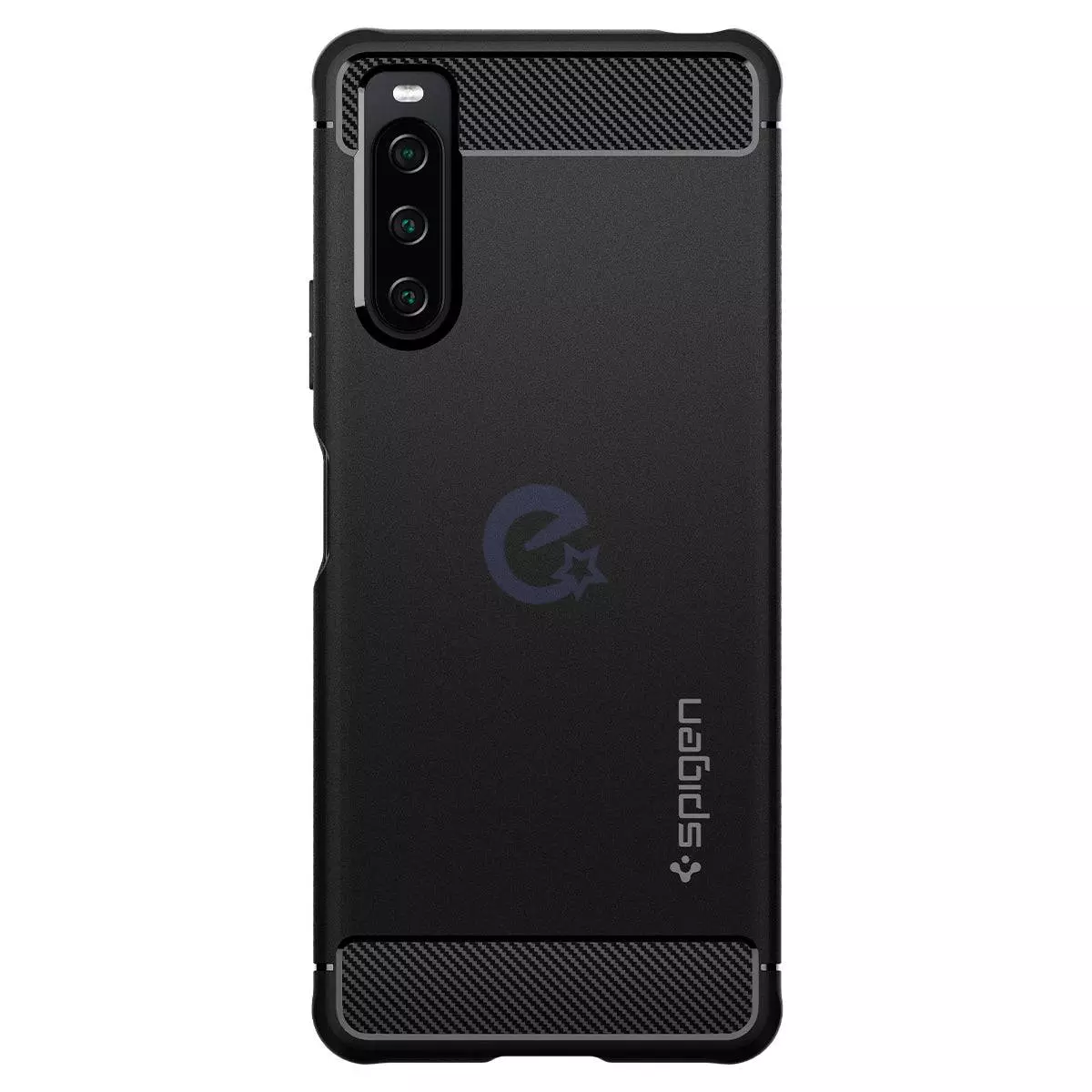 Противоударный чехол бампер Spigen Rugged Armor для Sony Xperia 10 IV Matte Black (Матовый Черный) ACS04554 Противоударный чехол бампер Spigen Rugged Armor для Sony Xperia 10 IV Matte Black (Матовый Черный) ACS04554