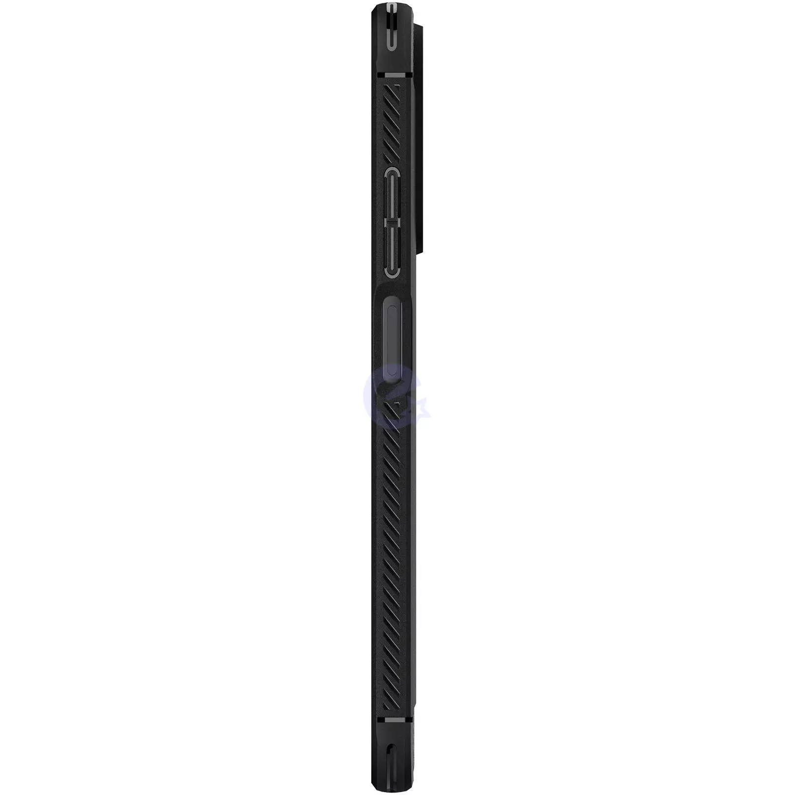 Противоударный чехол бампер Spigen Rugged Armor для Xiaomi Redmi Note 11 / Xiaomi Redmi Note 11S Matte Black (Матовый Черный) ACS04417