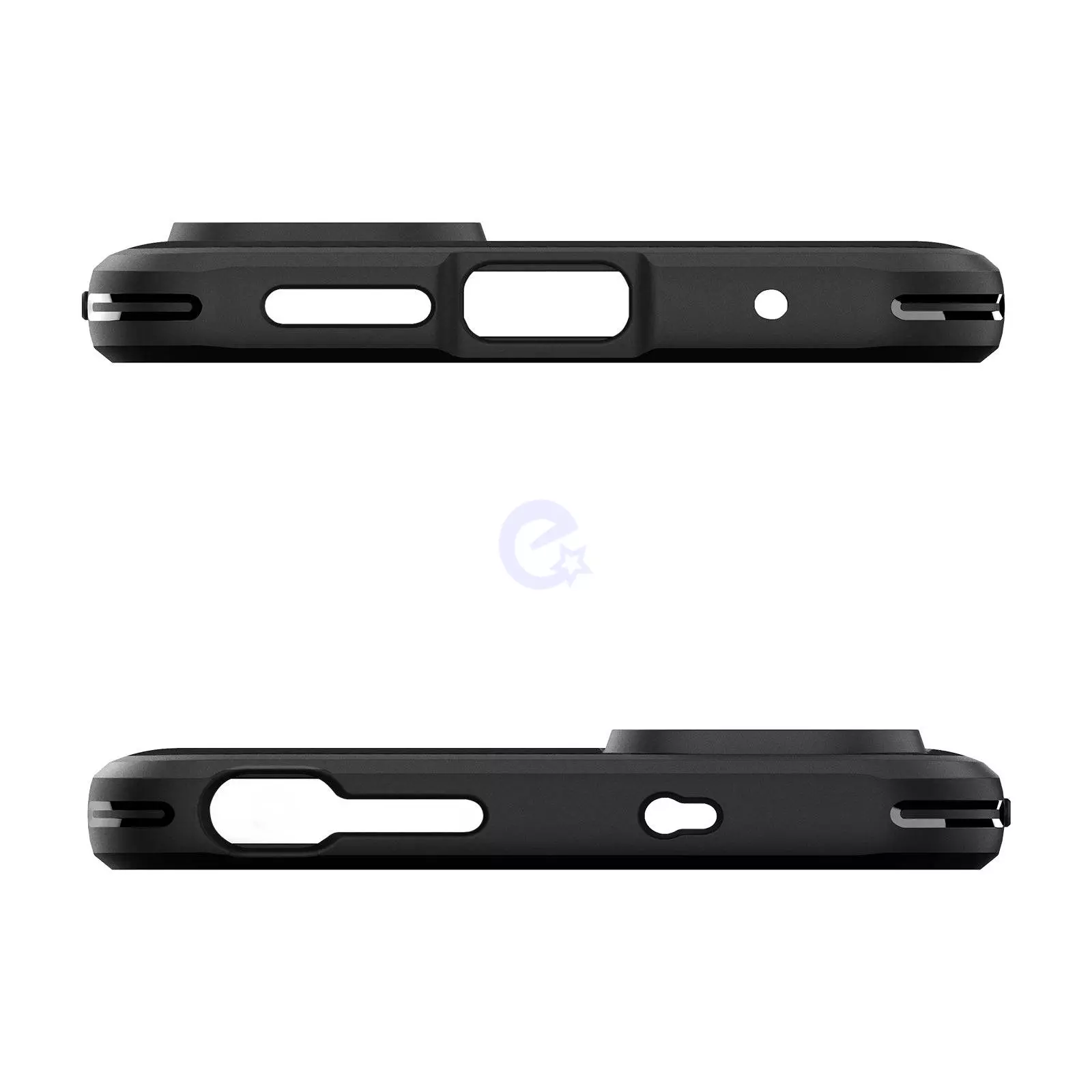 Противоударный чехол бампер Spigen Rugged Armor для Xiaomi Redmi Note 11 / Xiaomi Redmi Note 11S Matte Black (Матовый Черный) ACS04417