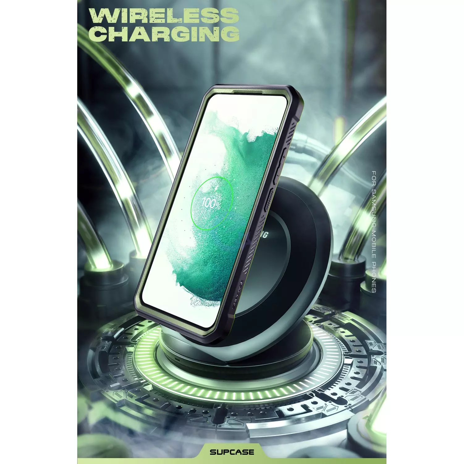 Противоударный чехол бампер Supcase Unicorn Beetle PRO для Samsung Galaxy S22 Plus Dark Green (Темно Зеленый)