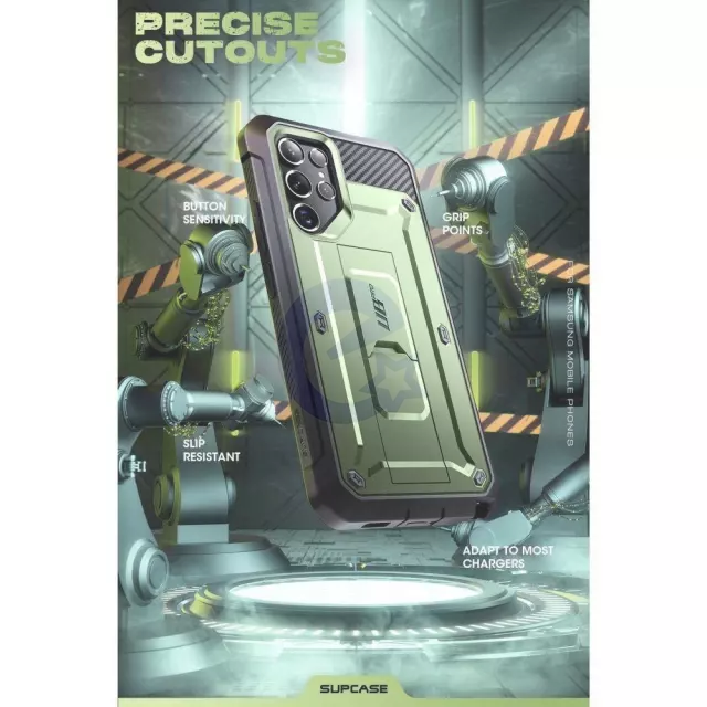 Протиударний чохол бампер Supcase Unicorn Beetle PRO для Samsung Galaxy S22 Ultra Dark Green (Темно зелений)