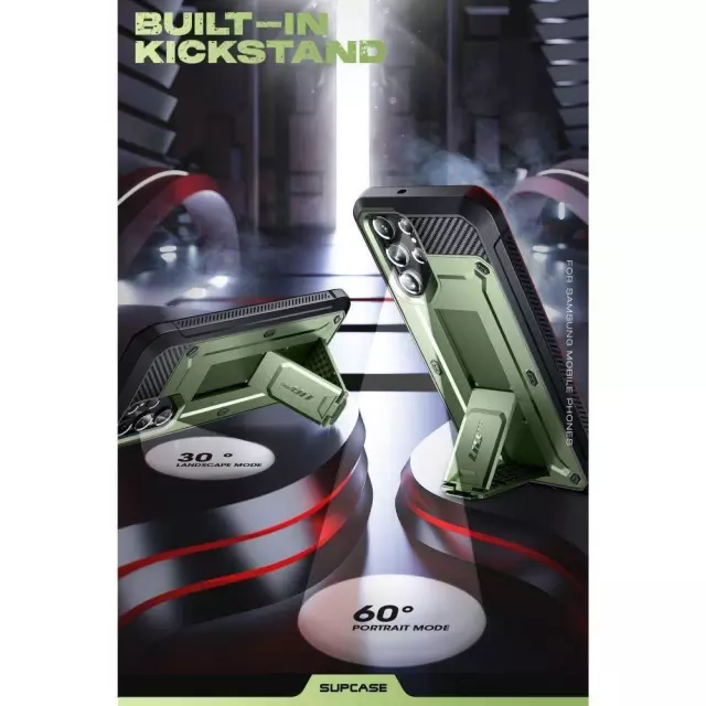 Протиударний чохол бампер Supcase Unicorn Beetle PRO для Samsung Galaxy S22 Ultra Dark Green (Темно зелений)